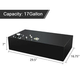 17 Gallon/64L Street Rod Aluminum Race Fuel Cell Gas Tank w/ Cap & Level Sender